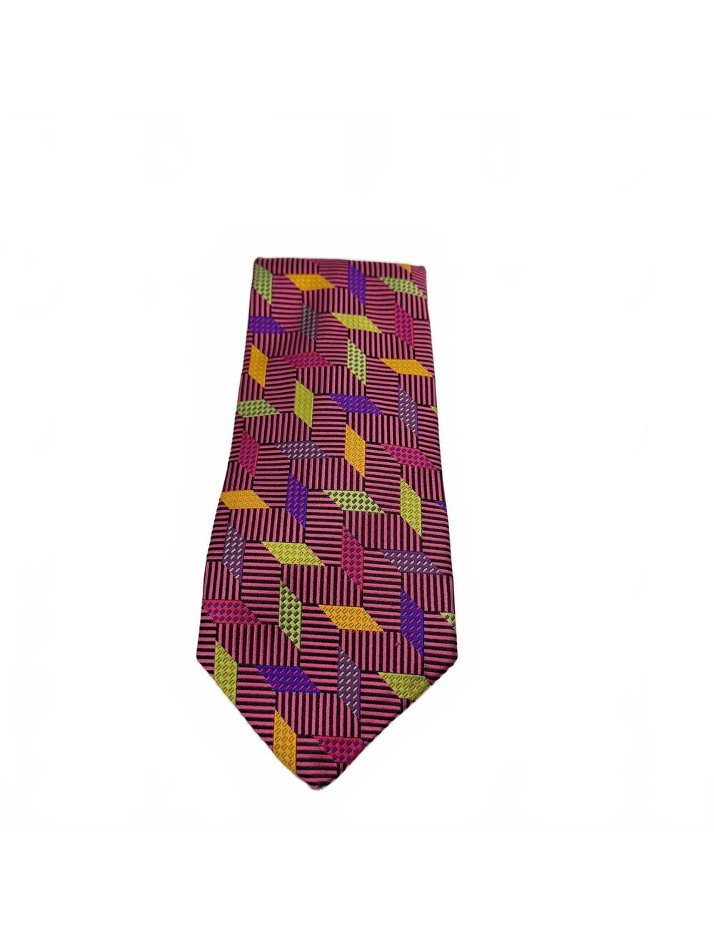 Robert Talbott Tie Men's Pink Geometric Shapes Best of Class